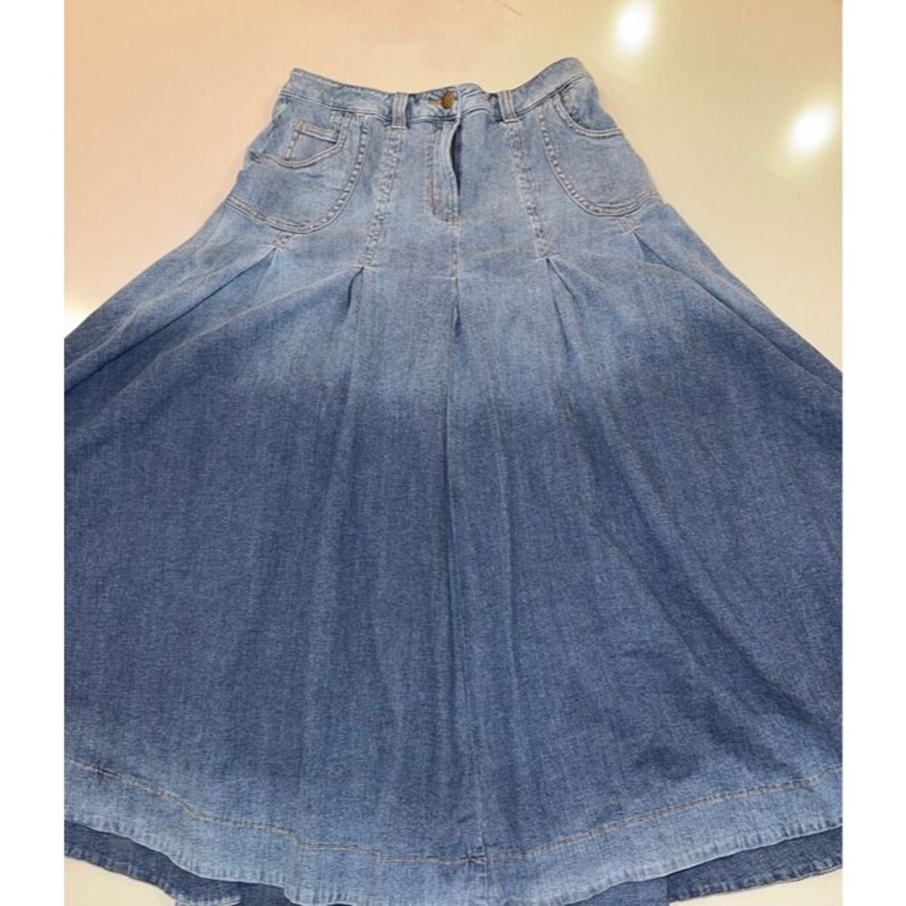 Soft-surroundings Women's Blue and Navy Skirt